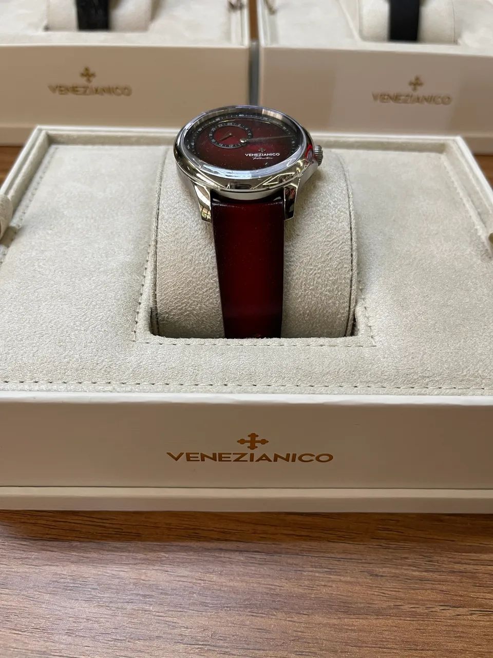 Relógio Venezianico Redentore Enigma Automático Vermelho - Foto 2