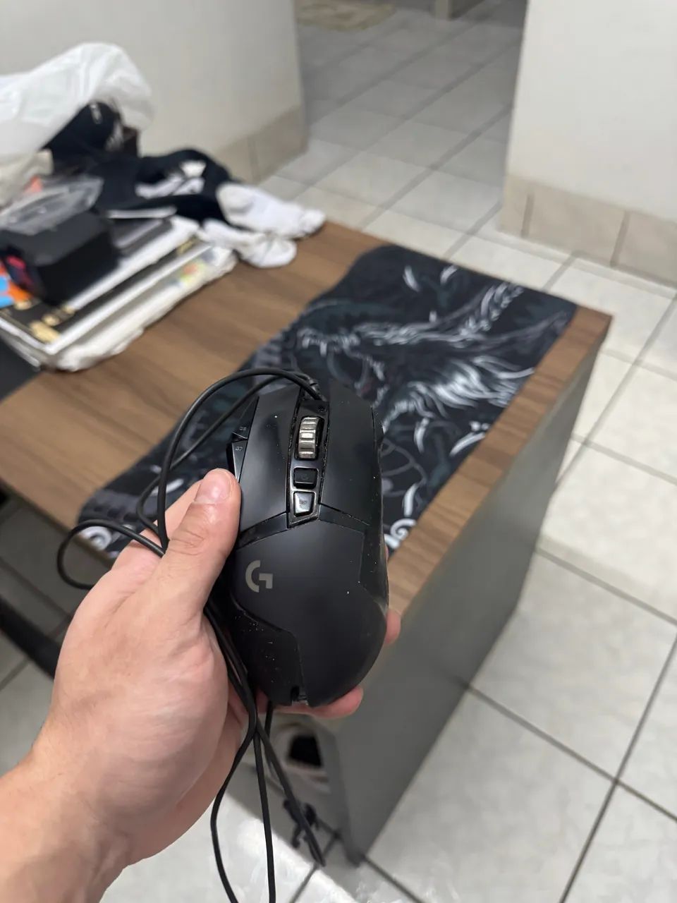 Mouse Logitech G502 Hero Com Mousepad Speed - Foto 5