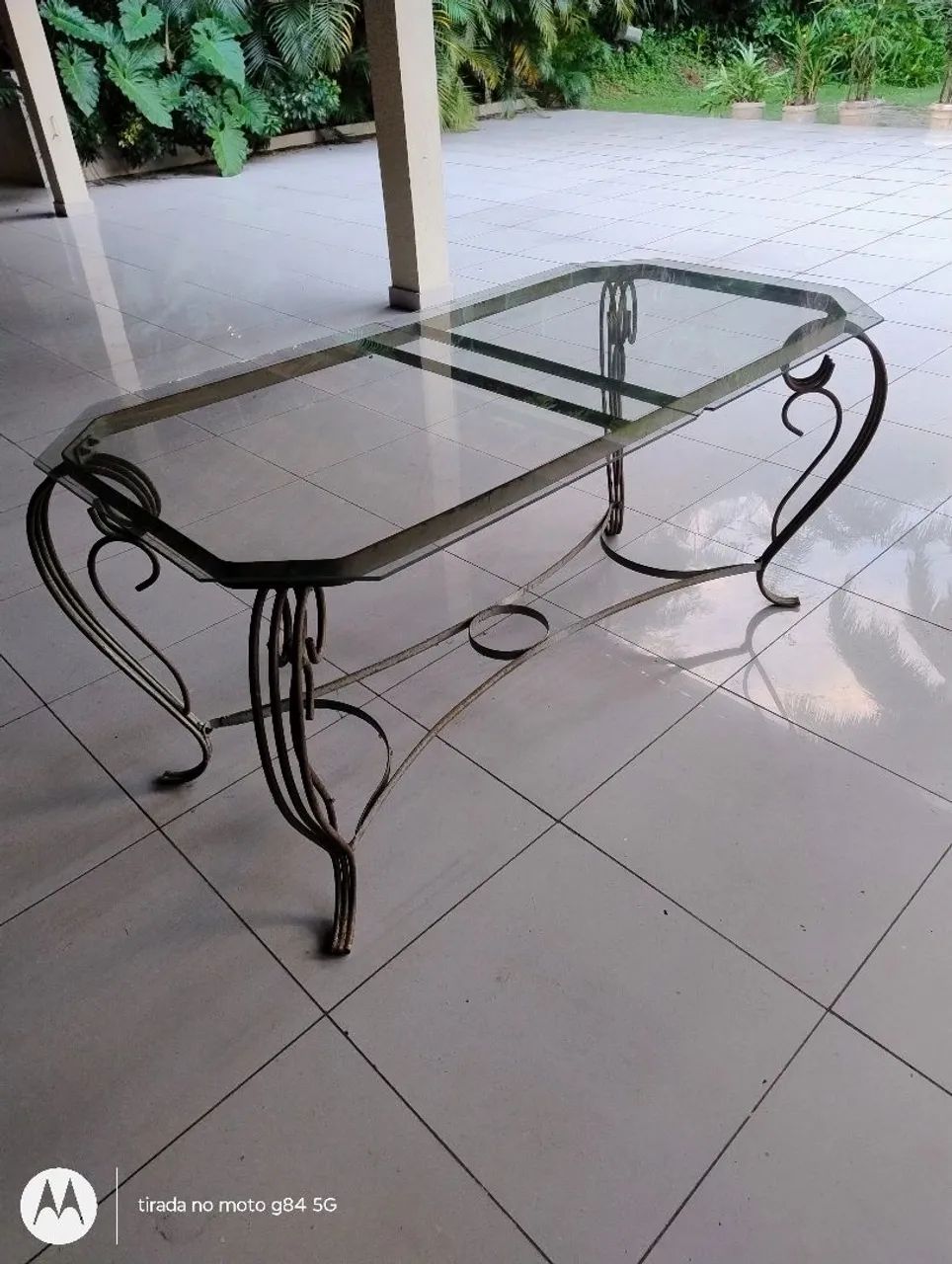 Mesa de vidro retangular 1,70 x 0,80  - Foto 4