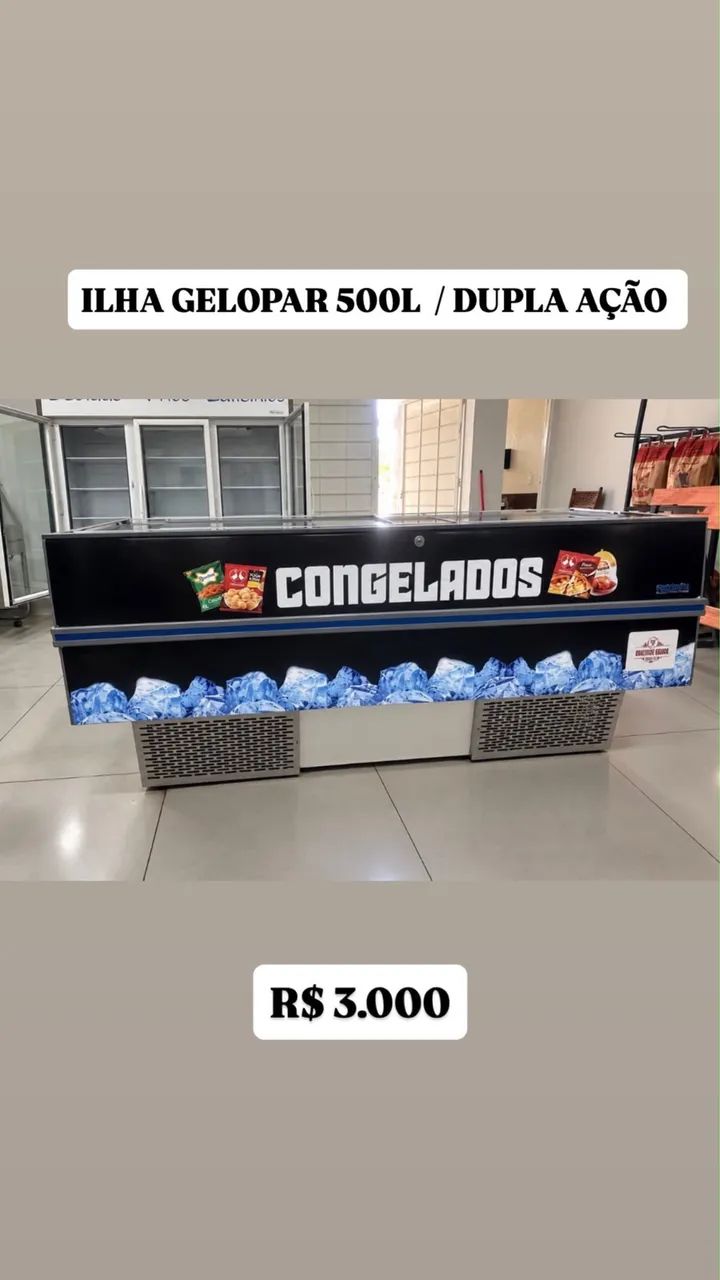  Freezer Ilha expositora