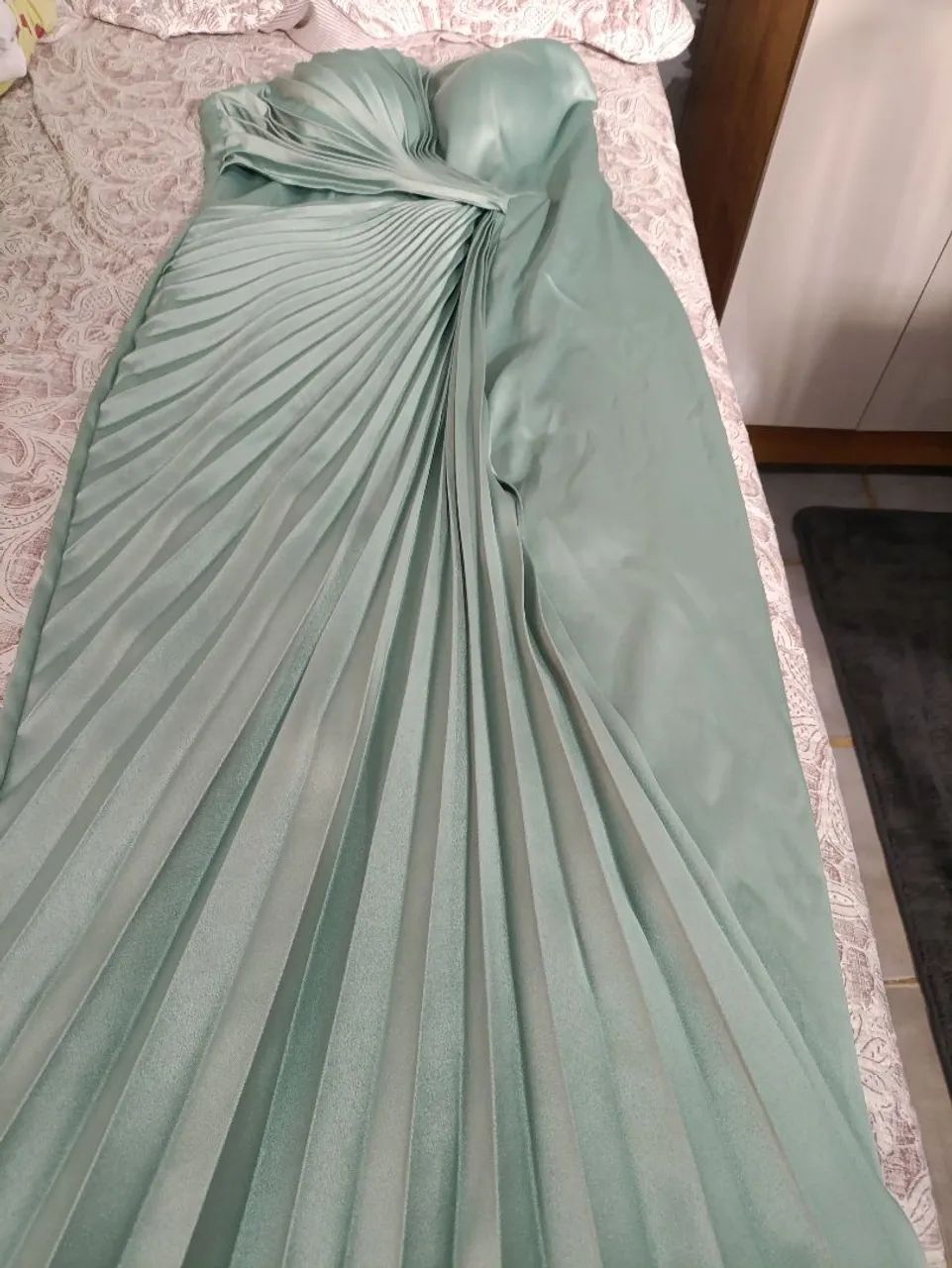 Vestido verde menta. - Foto 4