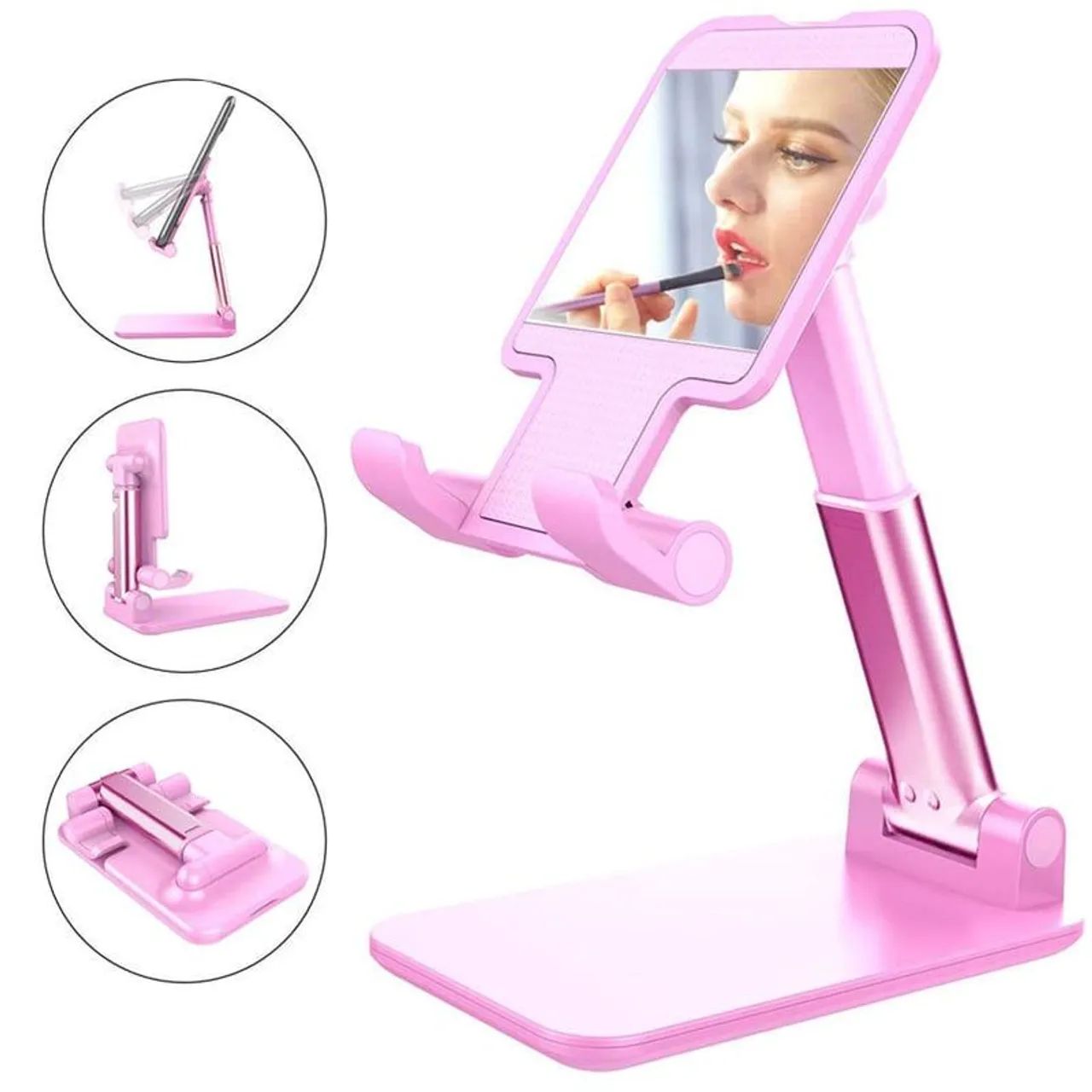 Suporte para celular ou tablet com ajuste de altura - Tem espelho  - Foto 5