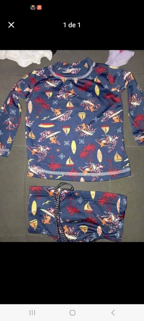 Roupa de praia menino 