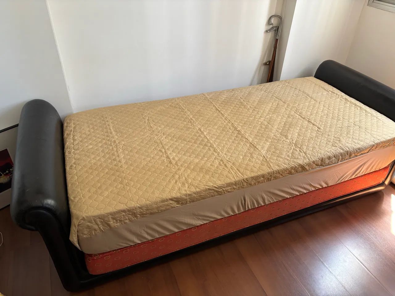 Sofá e/ou cama couro legítimo  - Foto 5
