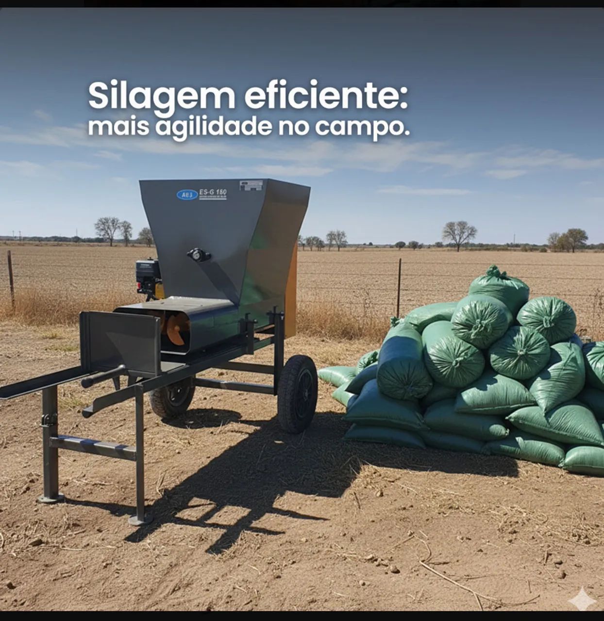Ensacadeira de silagem motor a gasolina novo - Foto 6