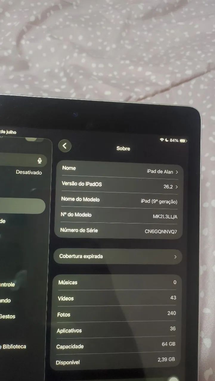 IPAD 9ª GERAÇÃO 