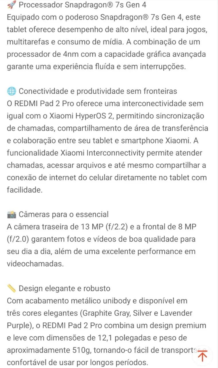 Redmi PAD Pro Seminovo  - Foto 4