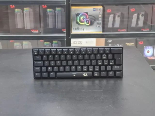 Teclado Redragon Dragonborn Preto Switch Marrom - Foto 3