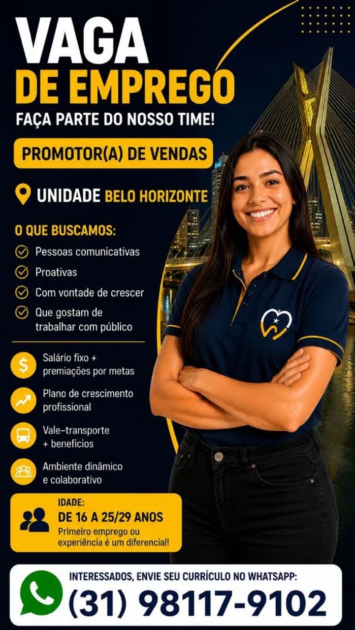 VAGA - PROMOTOR DE VENDAS (EXTERNO)