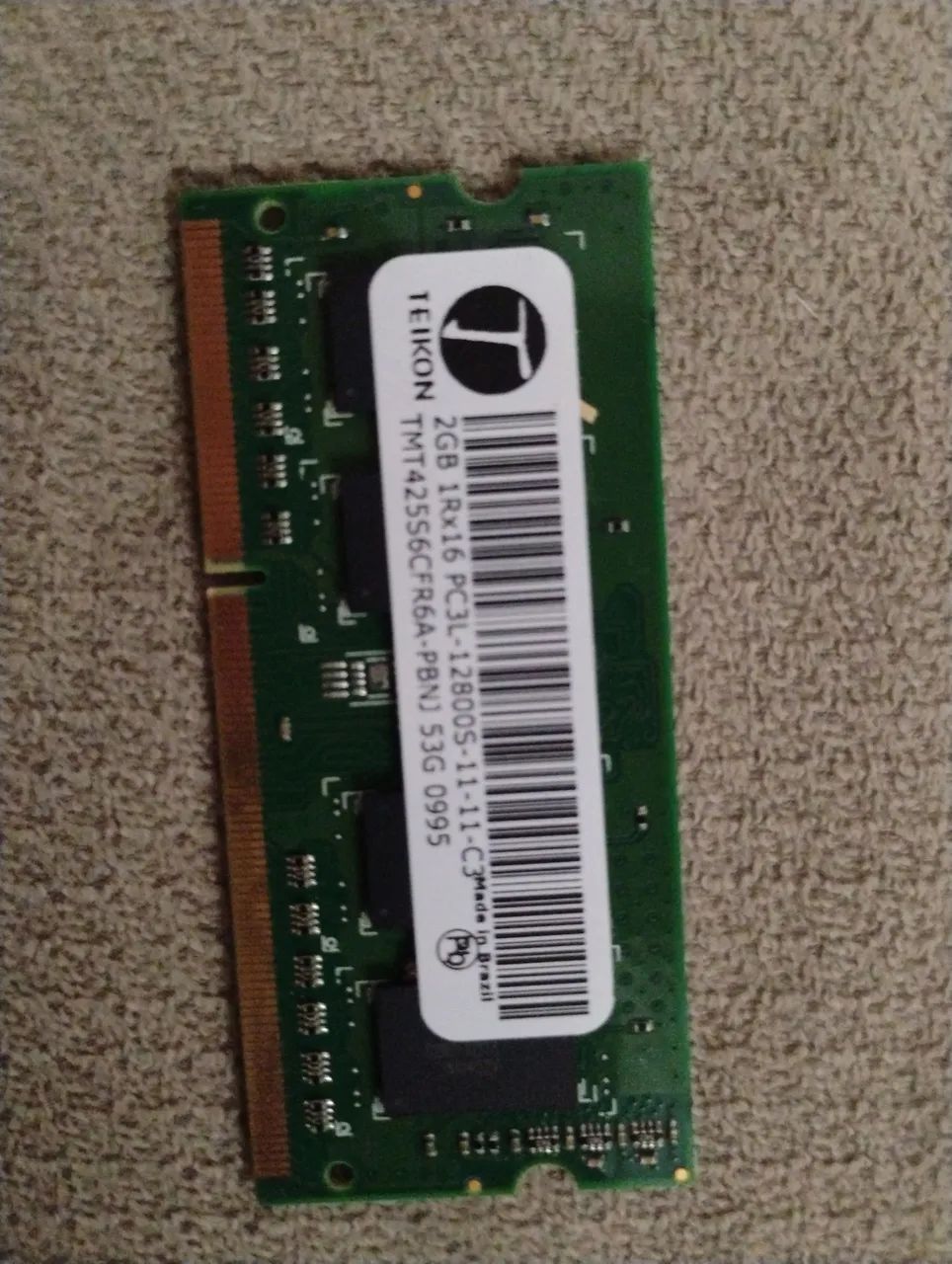 Memória RAM de Notebook DDR3L 2GB PC3L-12800S - Foto 2