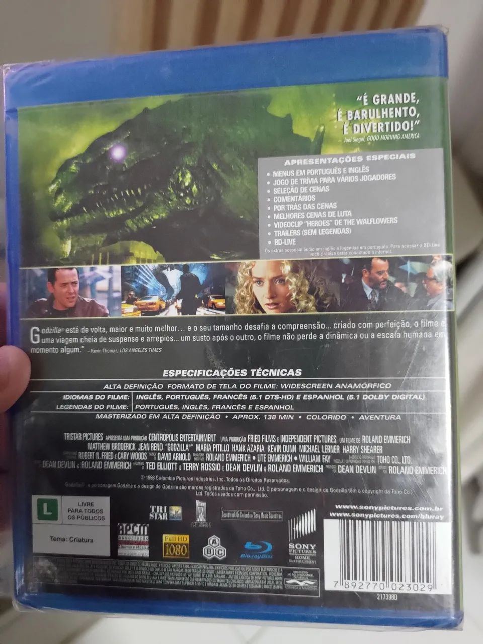 blu-ray Godzilla **Lacrado** - Foto 2