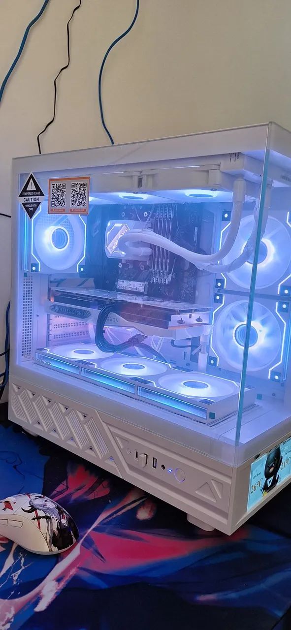 ? PC Gamer Ryzen 7 5700X + RX 7600 White - Setup Completo - Foto 2