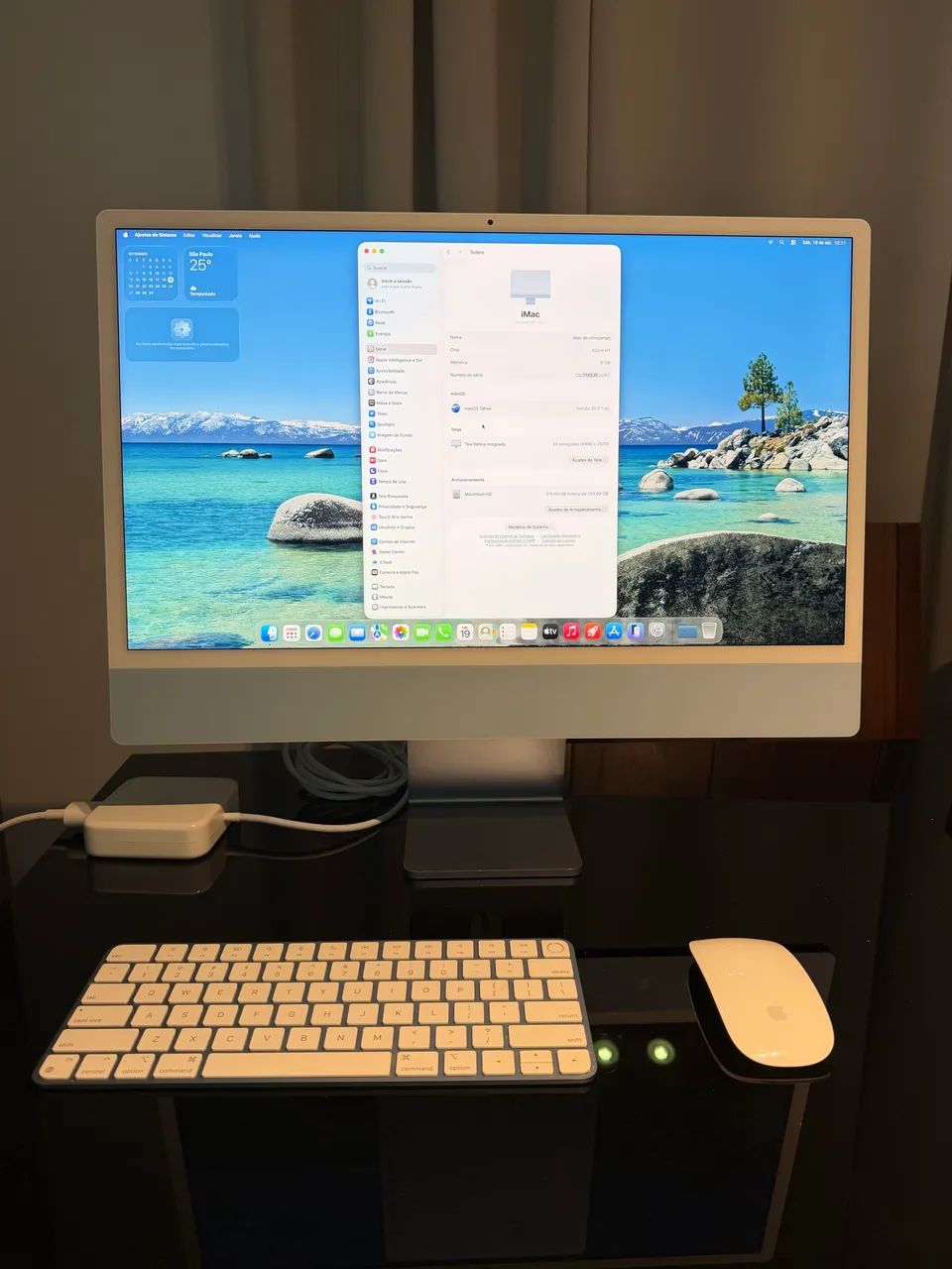 iMac m1 8gb/256gb azul impecável - Computadores e Desktops