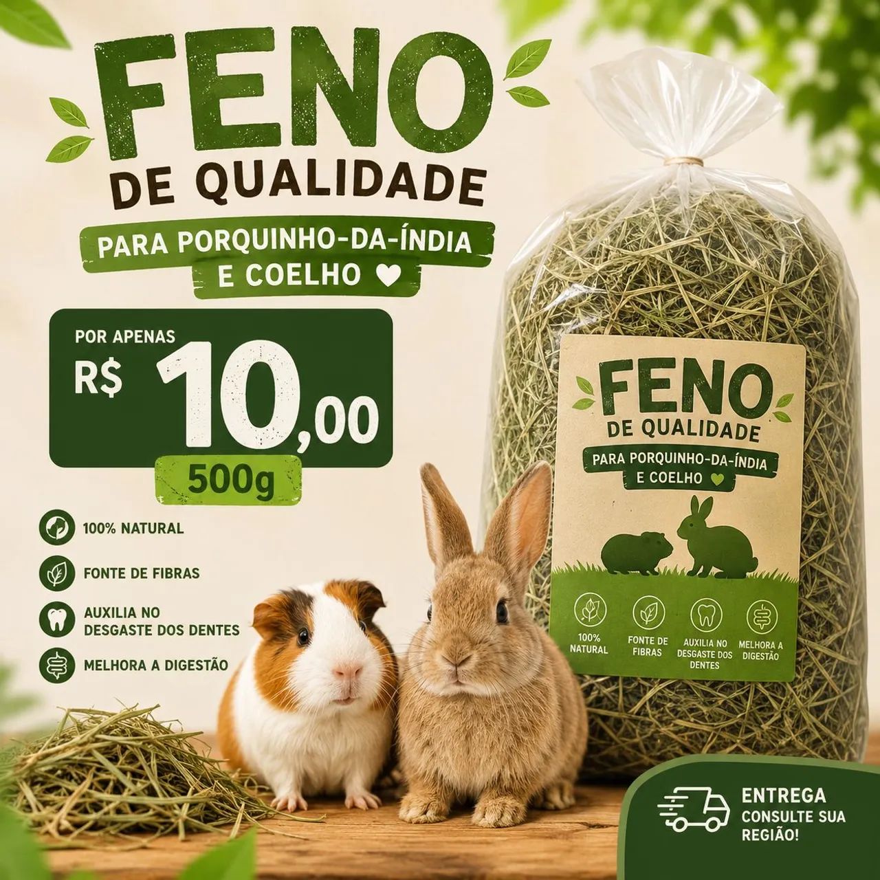 Feno tifton 1kg - Foto 2
