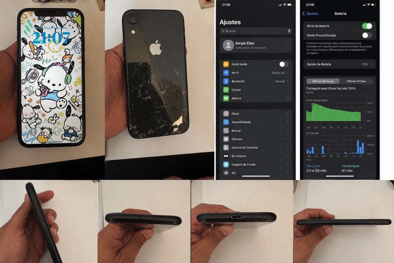 ? iPhone X 128 GB Preto - Funcionando Perfeitamente - Foto 3
