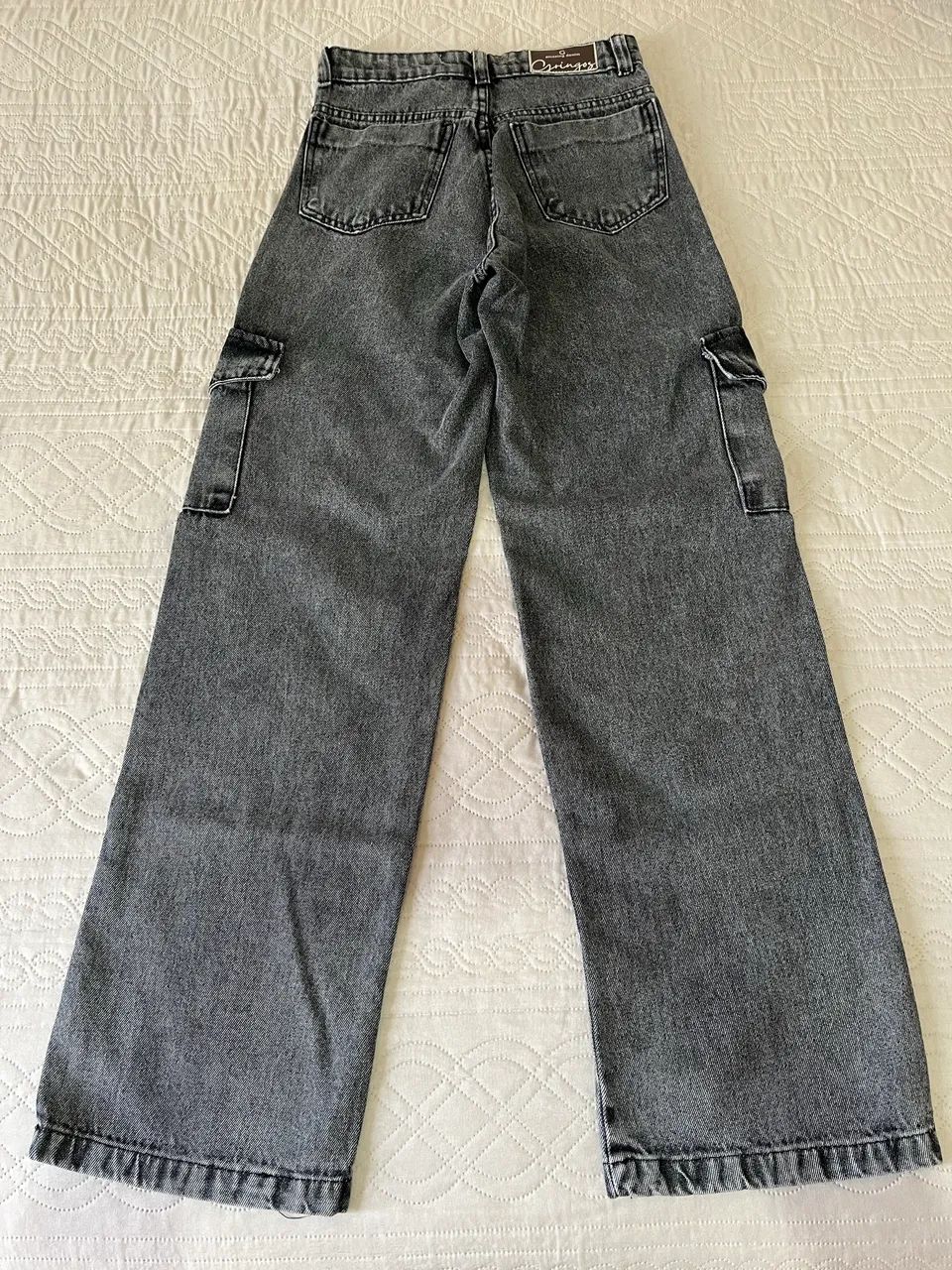 Cal ça cargo grafite jeans 36 - Foto 2