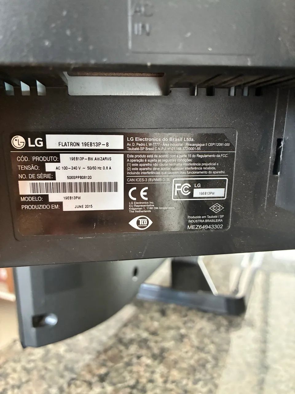 Monitor LG, 1600x900 Entrada DVI/VGA Funcionando Perfeitamente - Foto 4