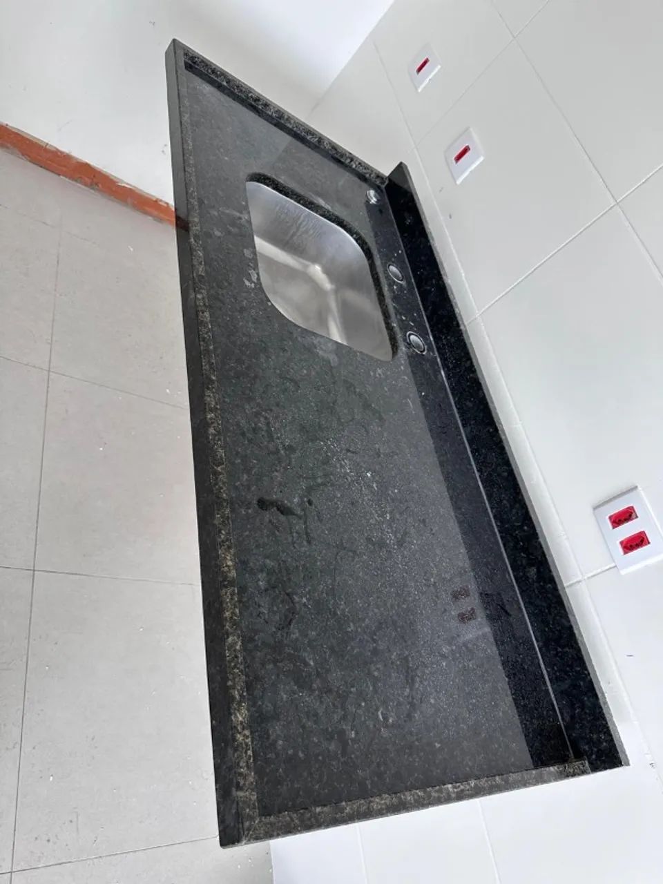 Pia cozinha mármore 0,60x1,35