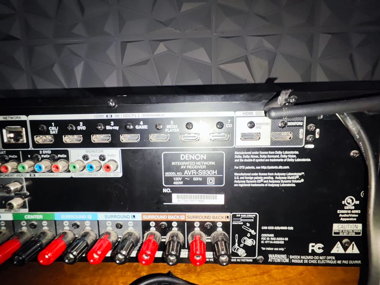Receiver Denon AVR-S 930h Dolby atmos - Foto 5