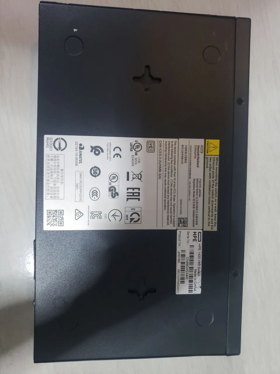 switch HPE OfficeConnect 1420-16G (Modelo JH016A) - Foto 5