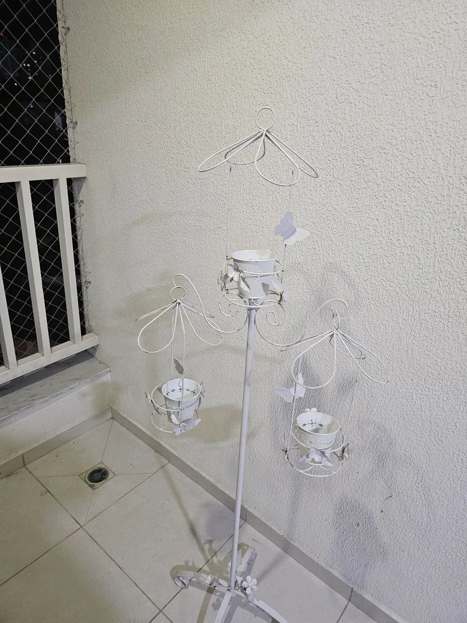 Pedestal Antiguidade Flores - Foto 4