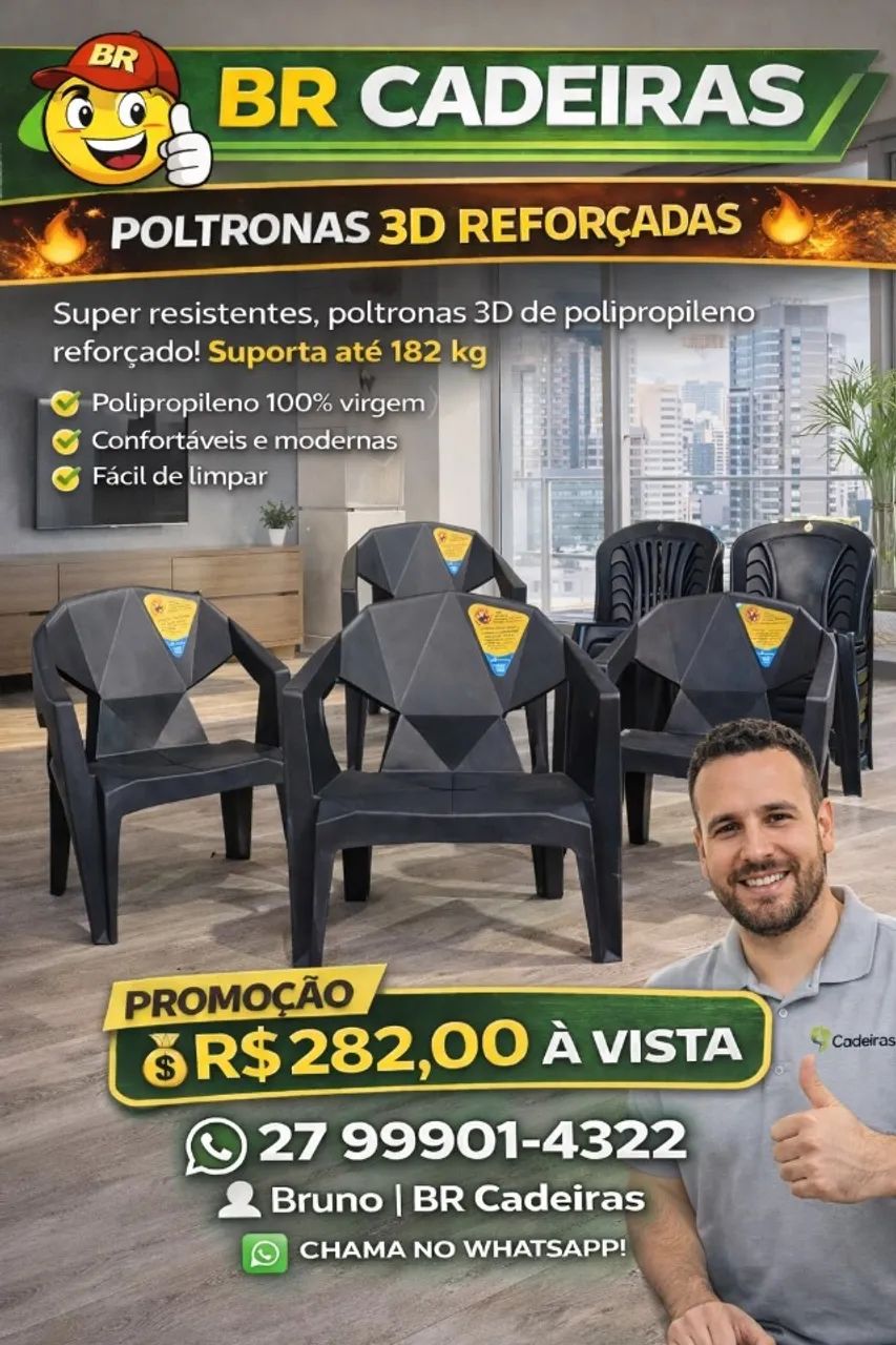 jogo de poltrona de 182kg