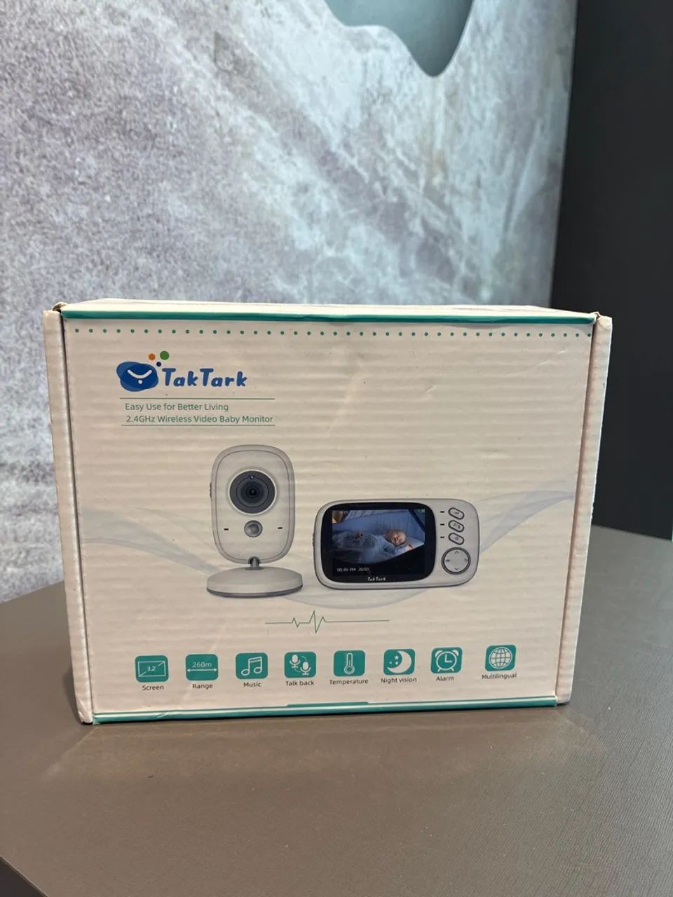 babá eletrônica sem fio com câmera da marca TakTark 