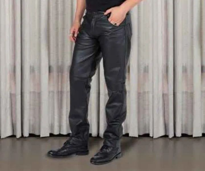 Calça de Couro Legítimo Tamanho 38