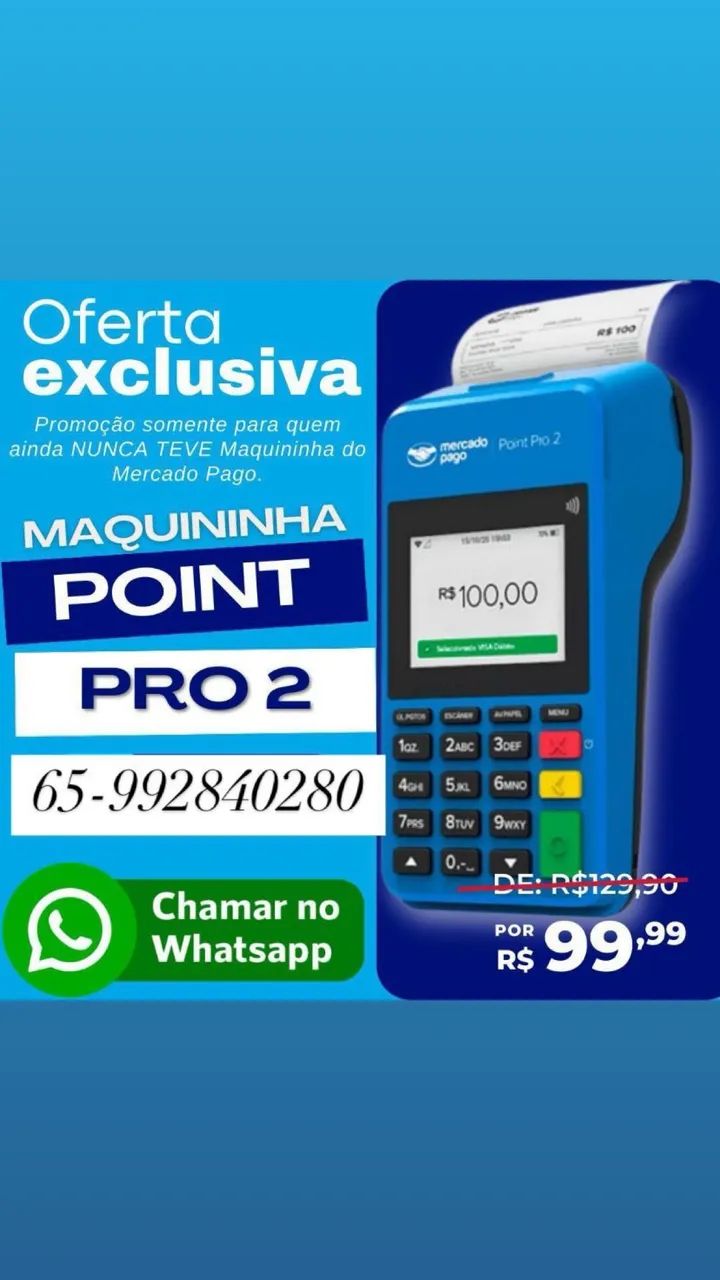 Maquininhas de passar cartão a pronta entrega em Cuiabá e Várzea Grande 