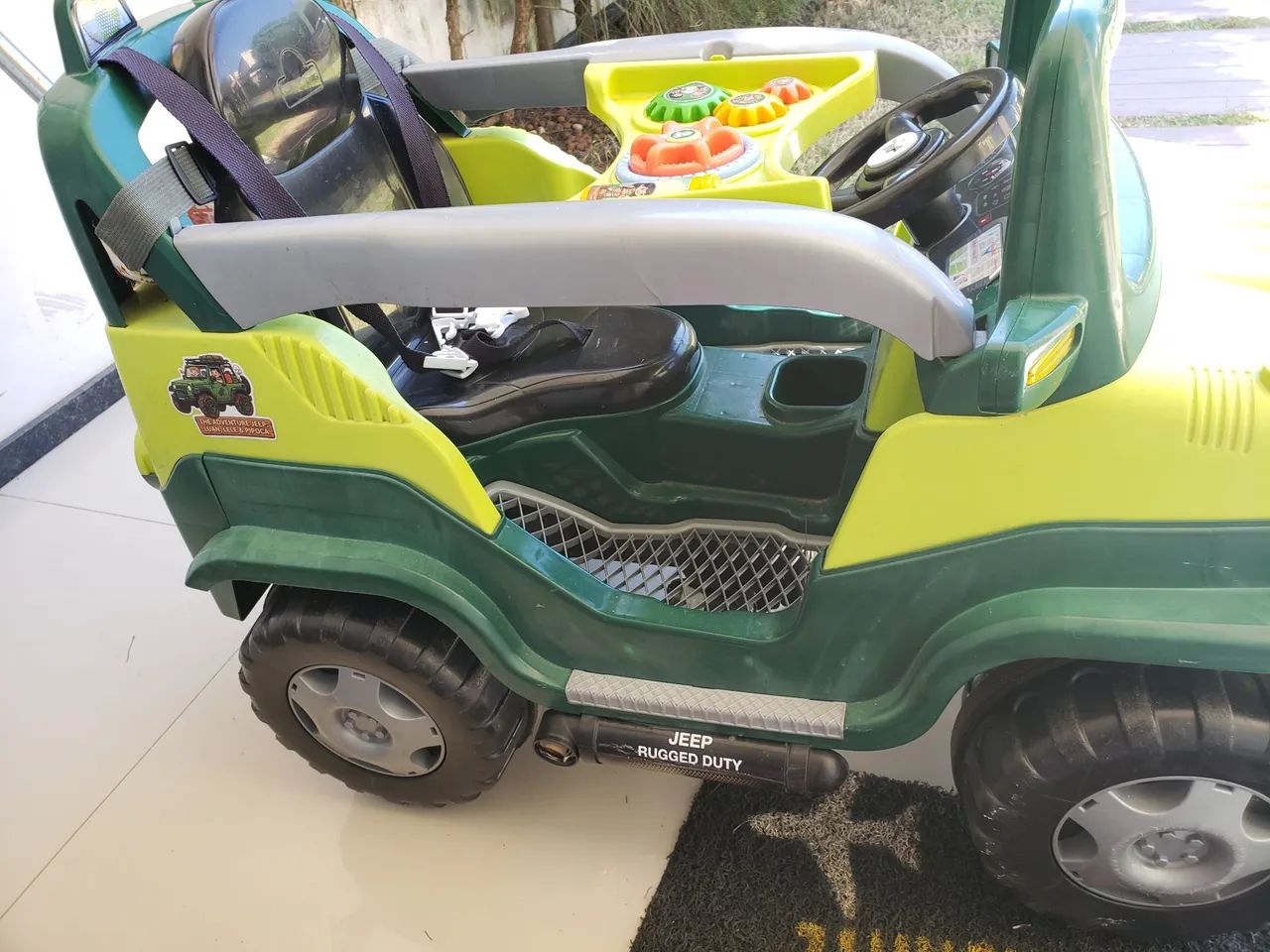 Carrinho resistente jeep diipi verde - Foto 4