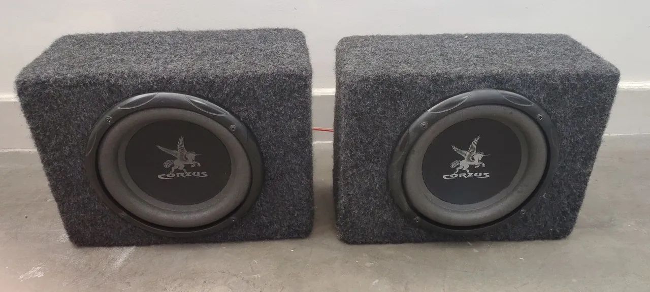 Duas Caixa slim 8 polegadas com sub corzus 200w - Foto 4