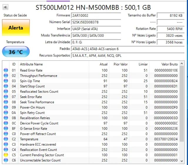 HD notebook 2,5 Samsung 500GB Sata - Foto 5