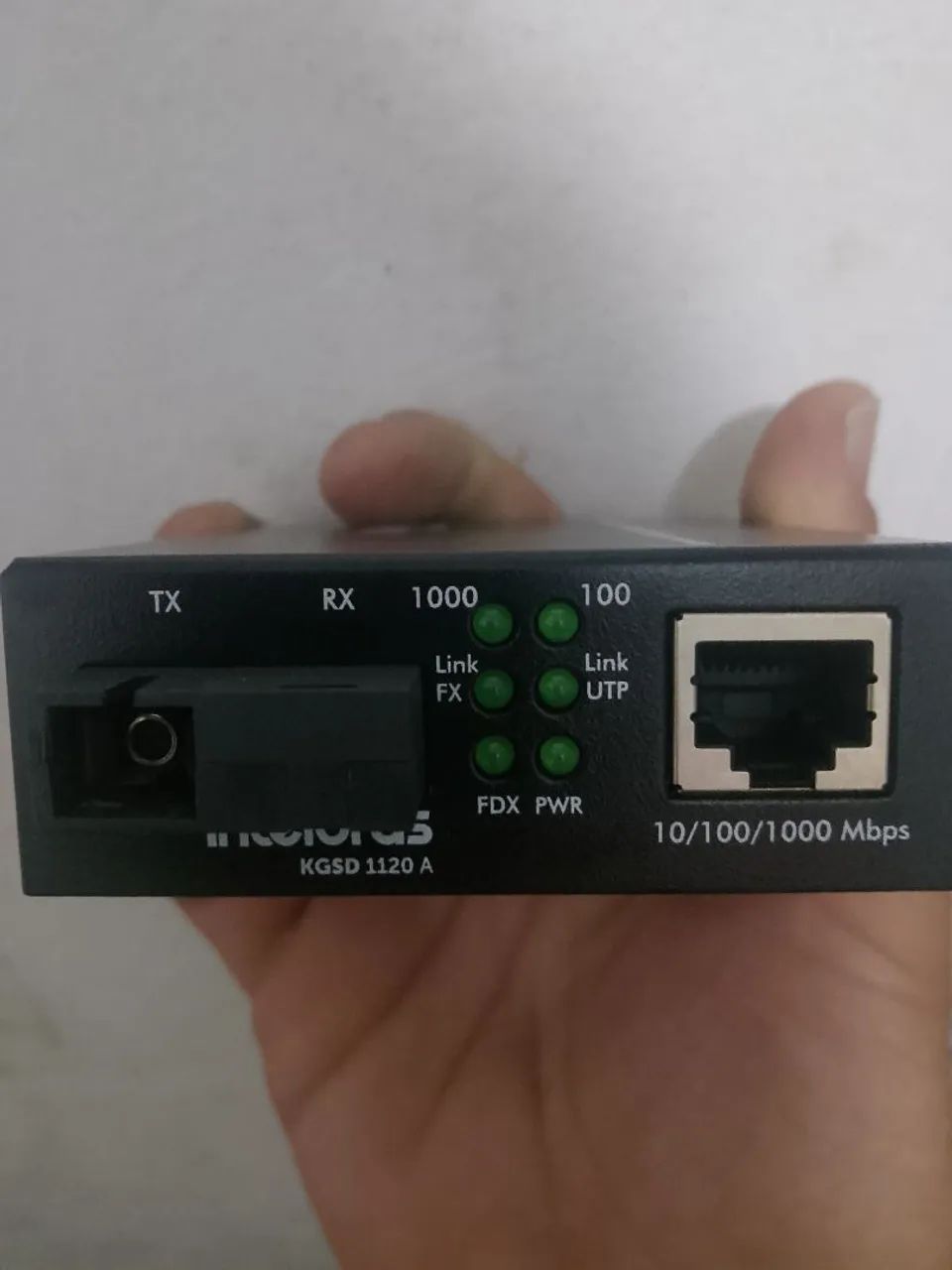 Conversor de mídia Gigabit monomodo WDM B 20 KM - Foto 3