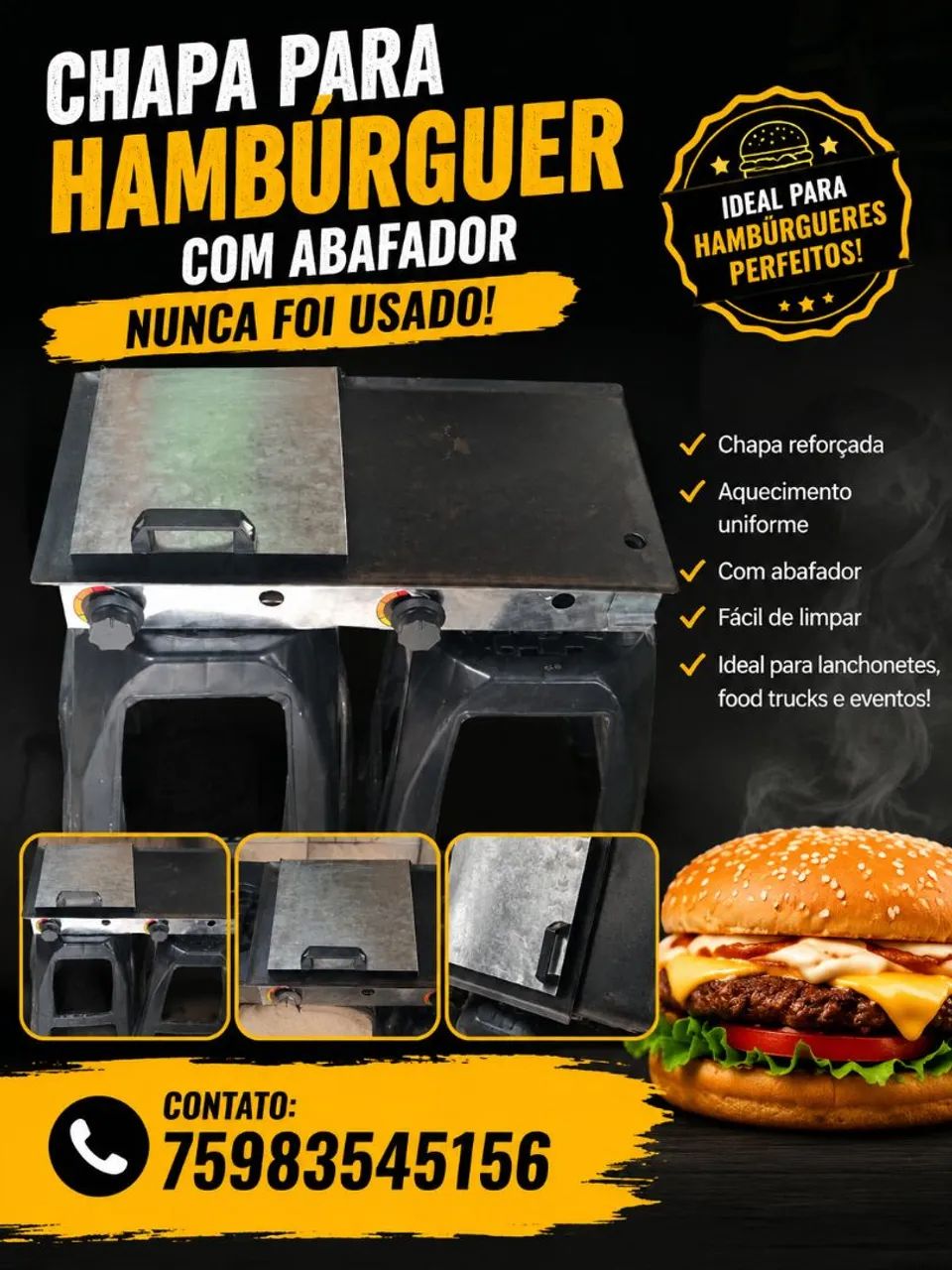 Chapa de hambúrguer