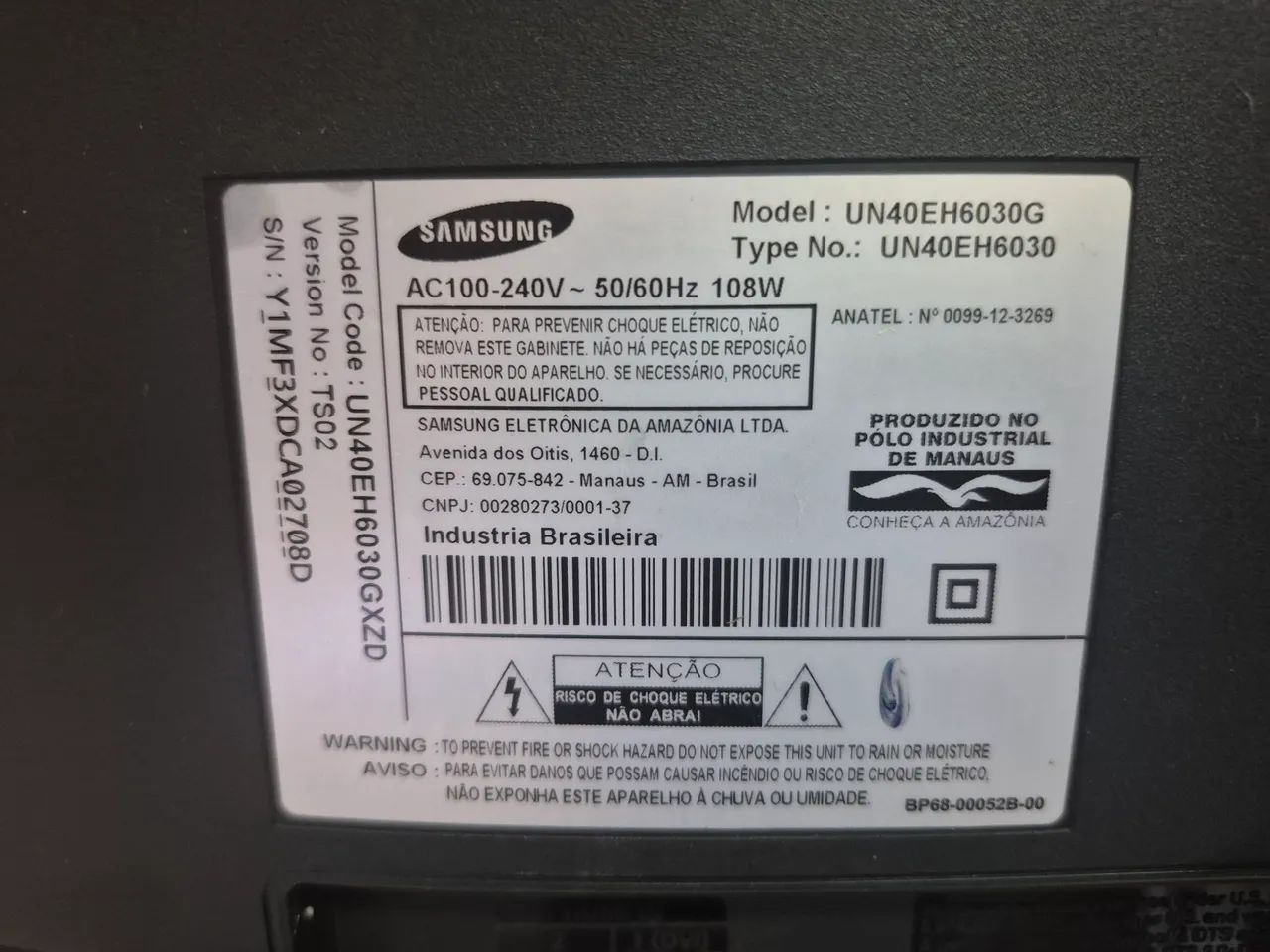 TV Samsung LED 40" Full HD - Modelo EH6030 - Foto 3