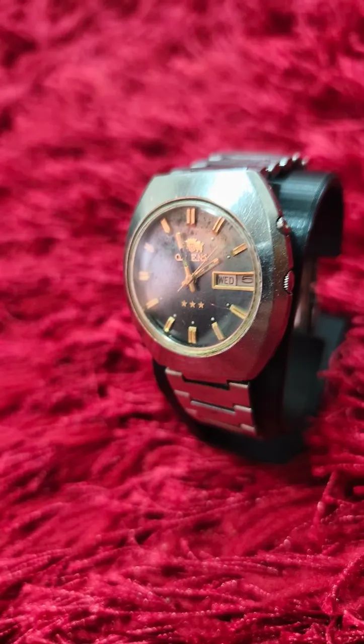 Relógio Orient Automático Vintage Verde Degradê  - Foto 2