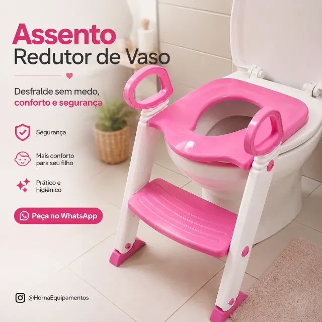 Troninho acento redutor de vazo com escada - Foto 3