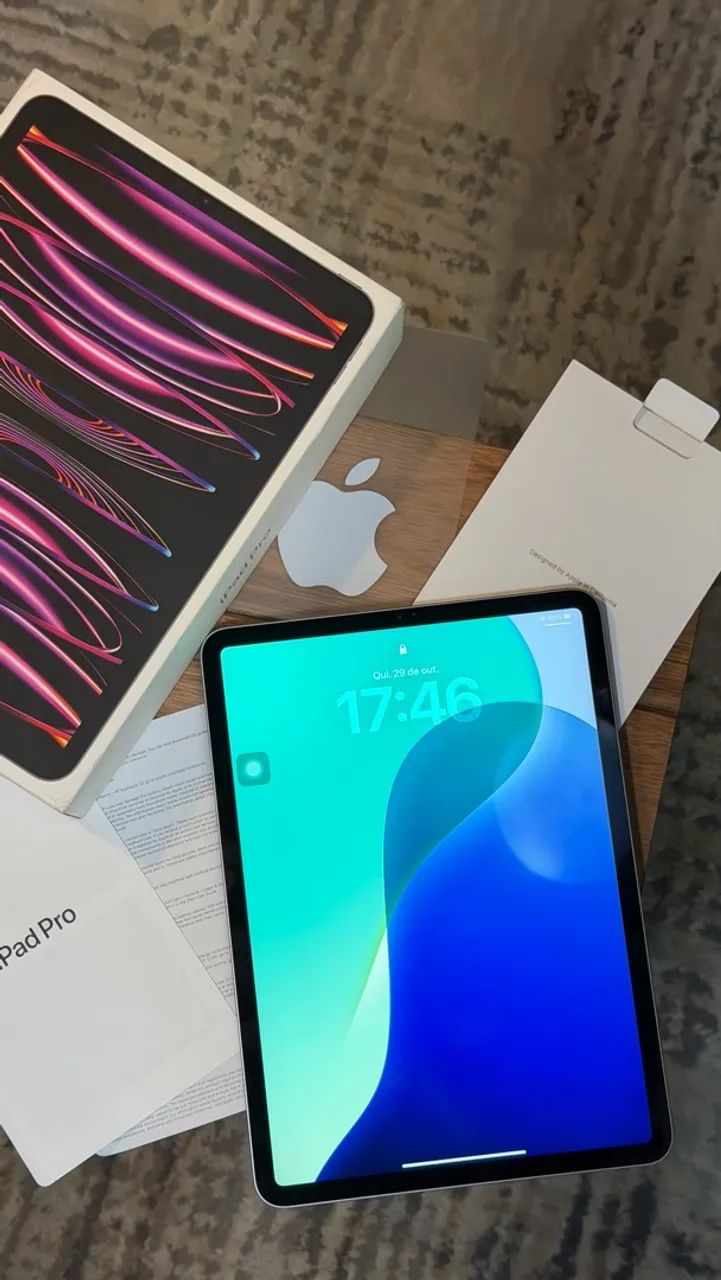 iPad Pro 11" M2 128GB (Space Gray) - Apple (c/ caixa e manual) - Foto 2