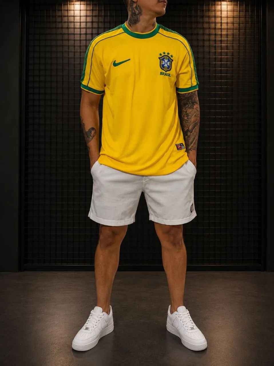 Camisa retro do Brasil 98 