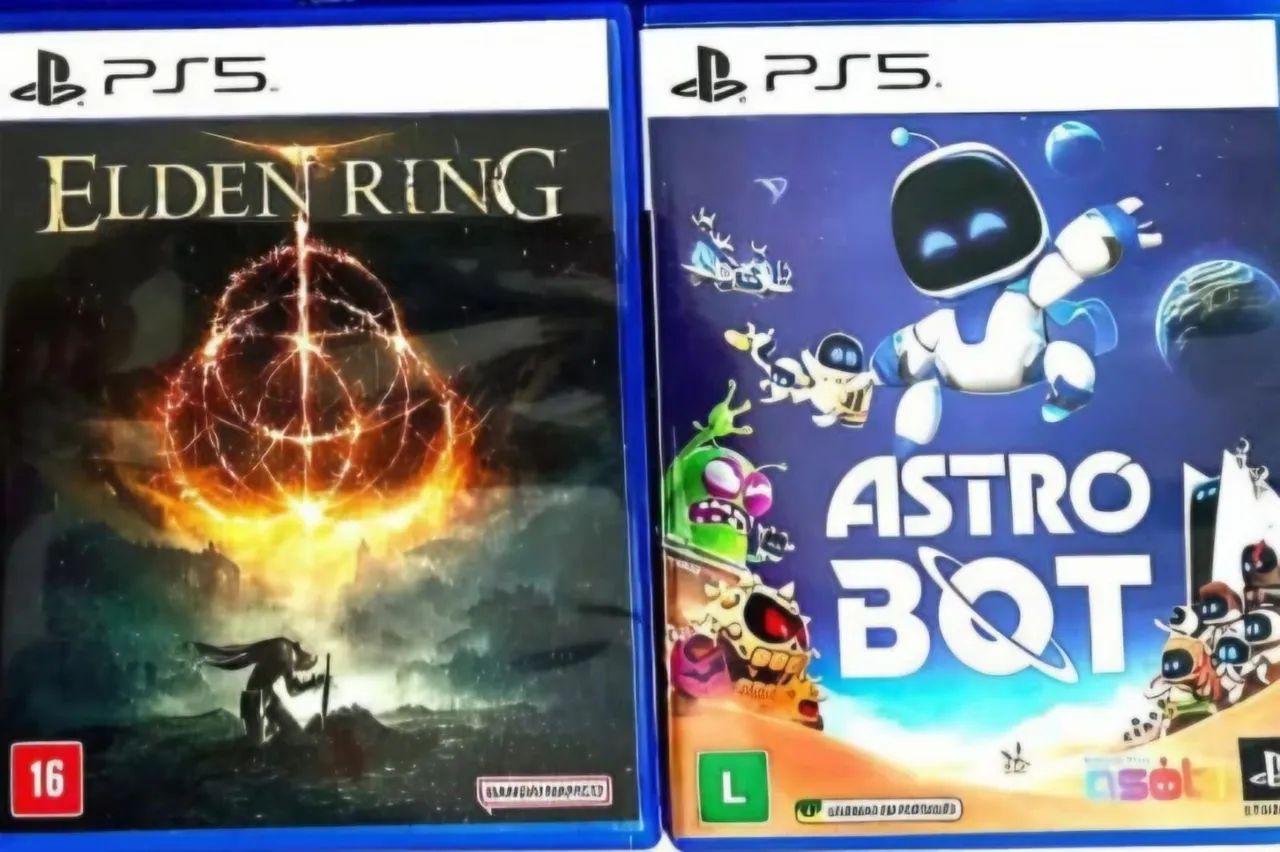 Jogos PS5: ELDER RING, SPIDER-MAN, ASTRO BOT,