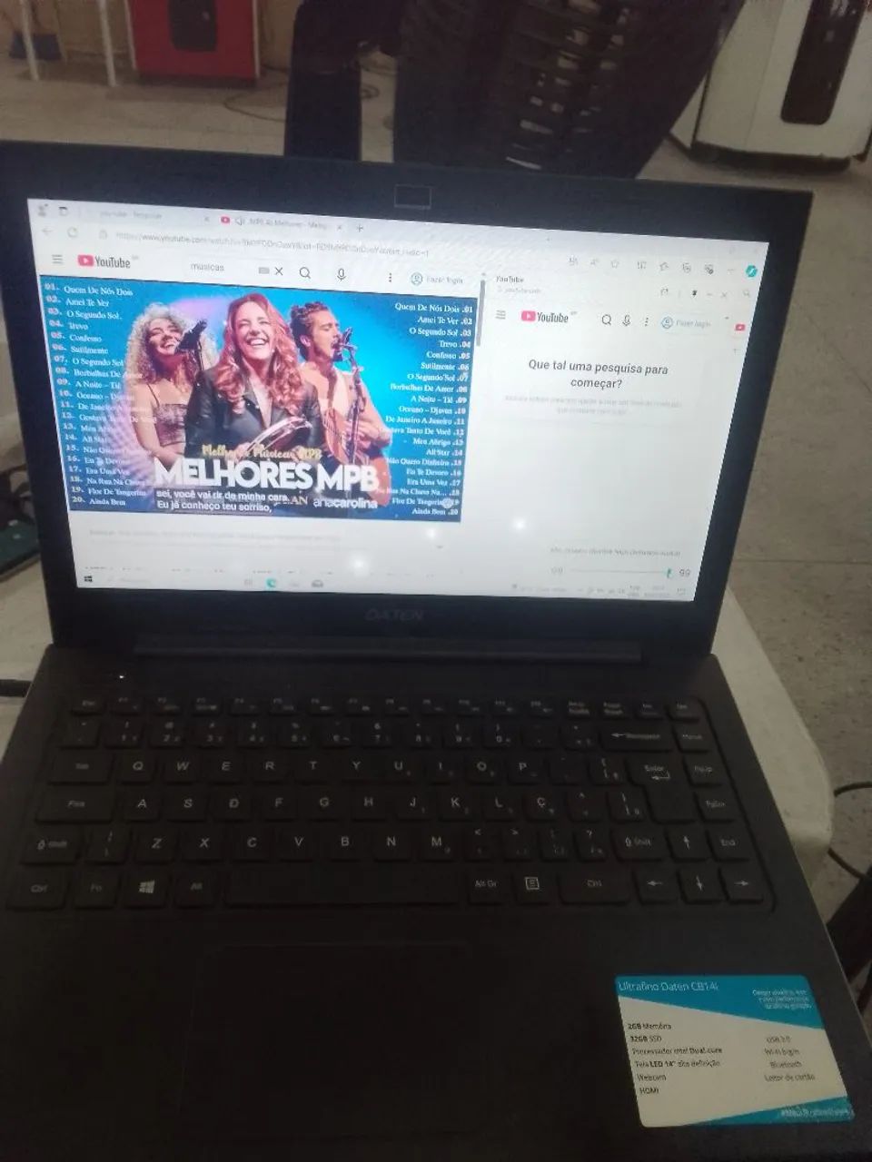 Notebook DATEN, bateria viciada. - Foto 4