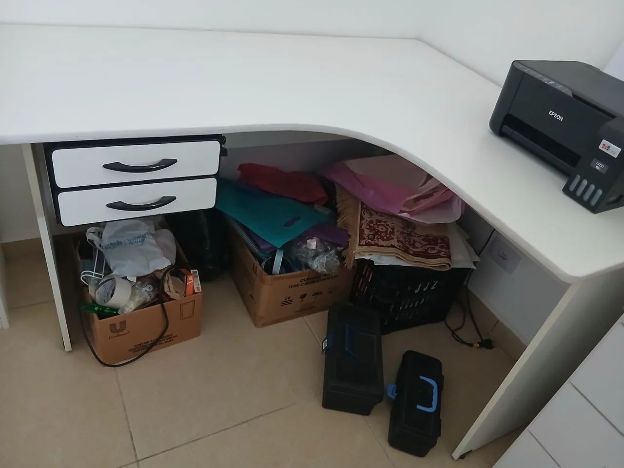 Mesa em L para escritório  - Foto 4