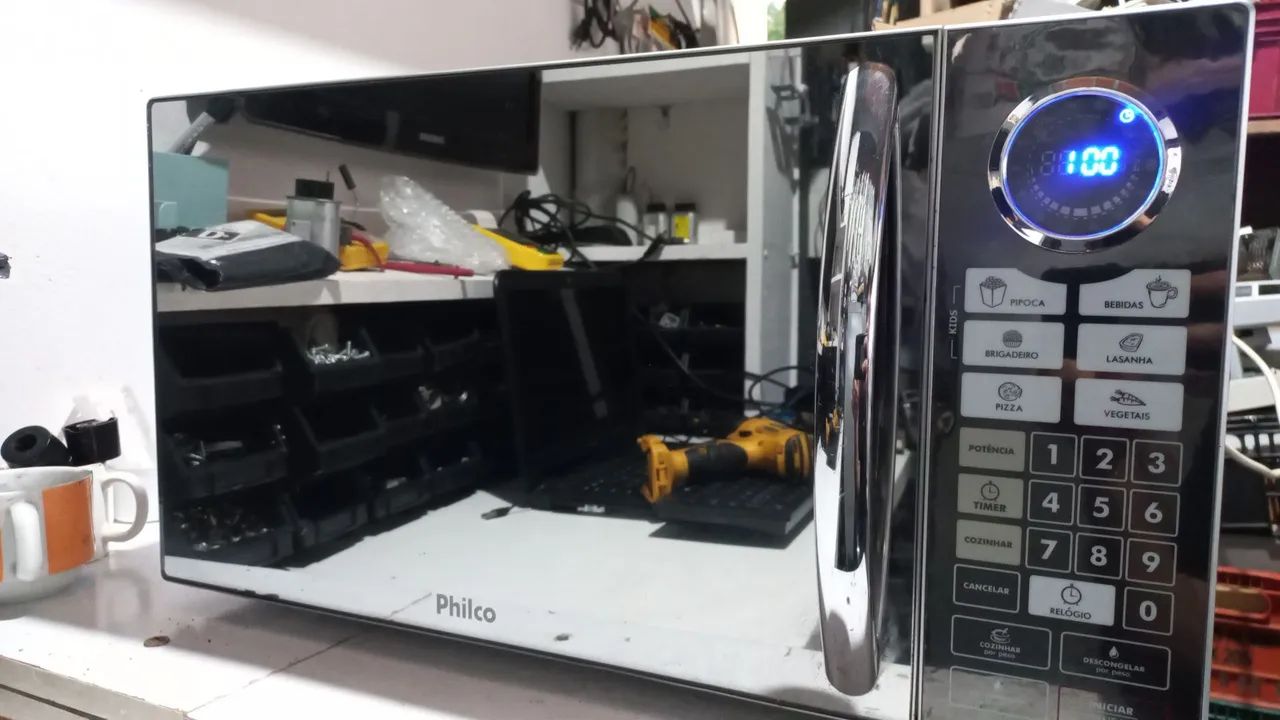FUNCIONANDO PERFEITAMENTE, MICRO ONDAS ESPELHADO - Foto 3
