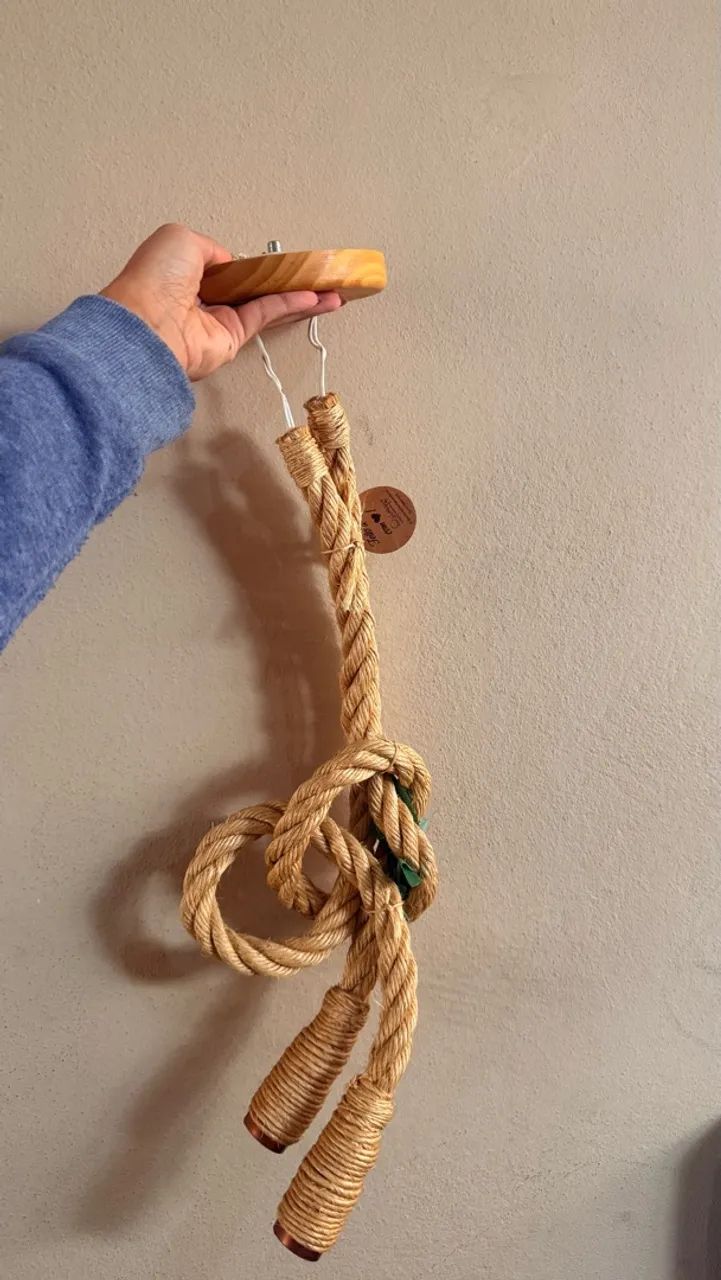 Luminária rústica