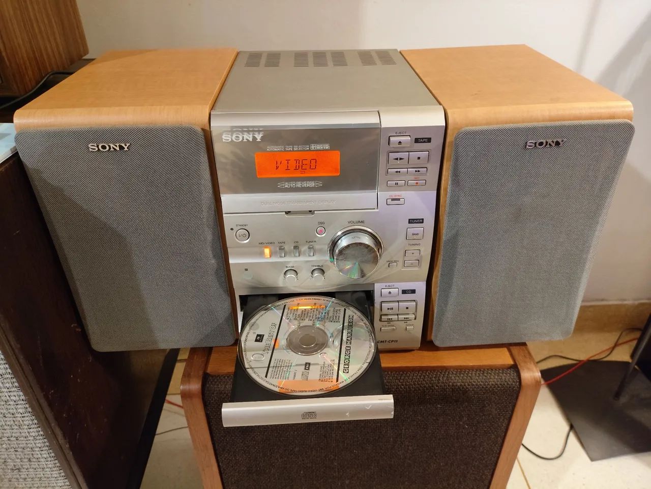 Som HiFi Sony CMT-CP11 Bluetooth CD Cassette Impecavel - Foto 4
