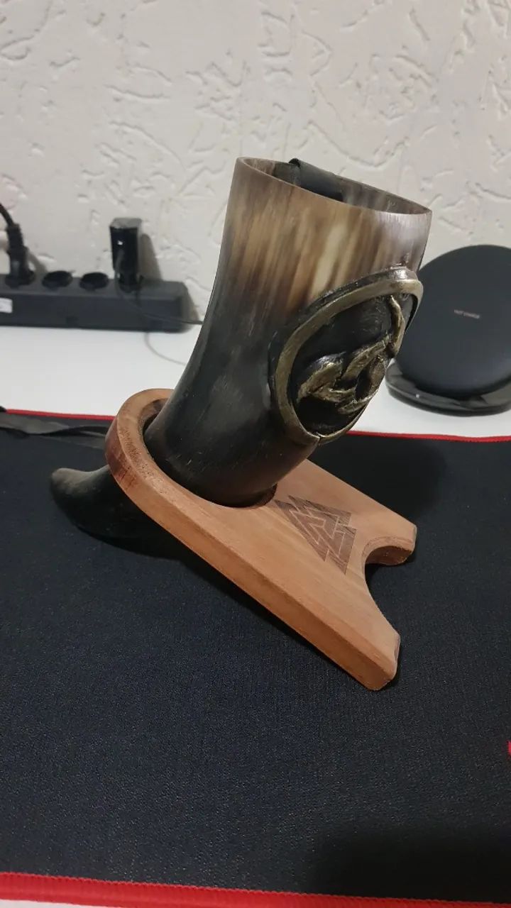 Copo Nórdico Chifre + Base - Foto 4