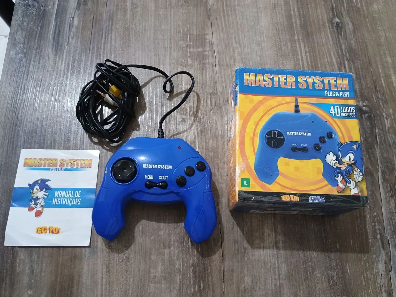 Master System plug and play azul 