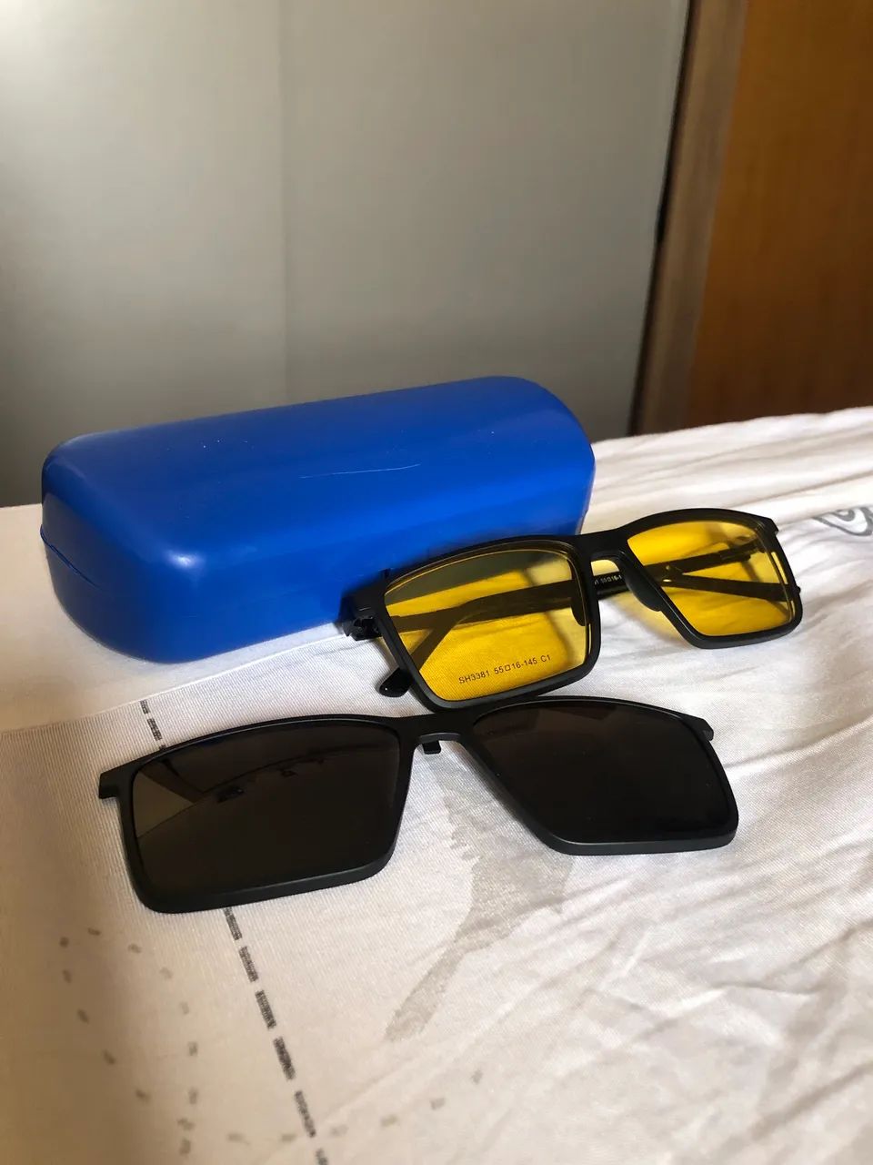 Óculos masculino com Clipon 3 em 1  - Foto 2