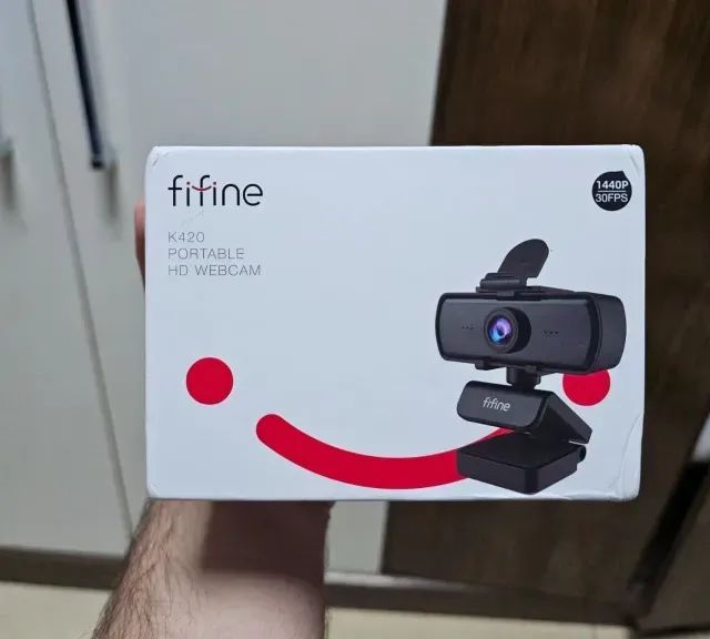 Webcam Fifine K420 2K (1440p) 30fps c/ Microfone e Tripé - Foto 3