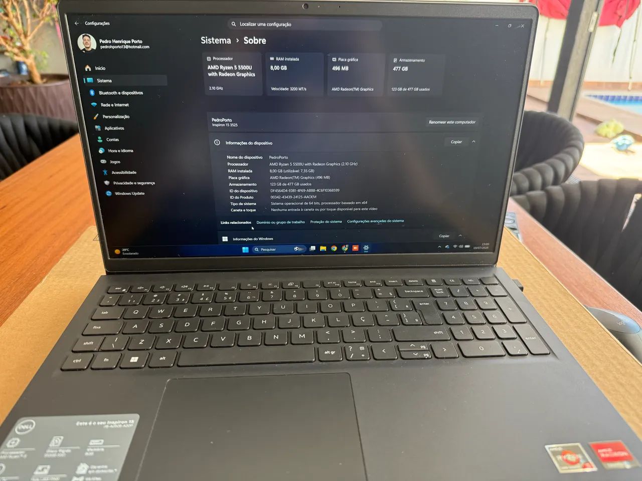 Notebook Dell Inspiron 15